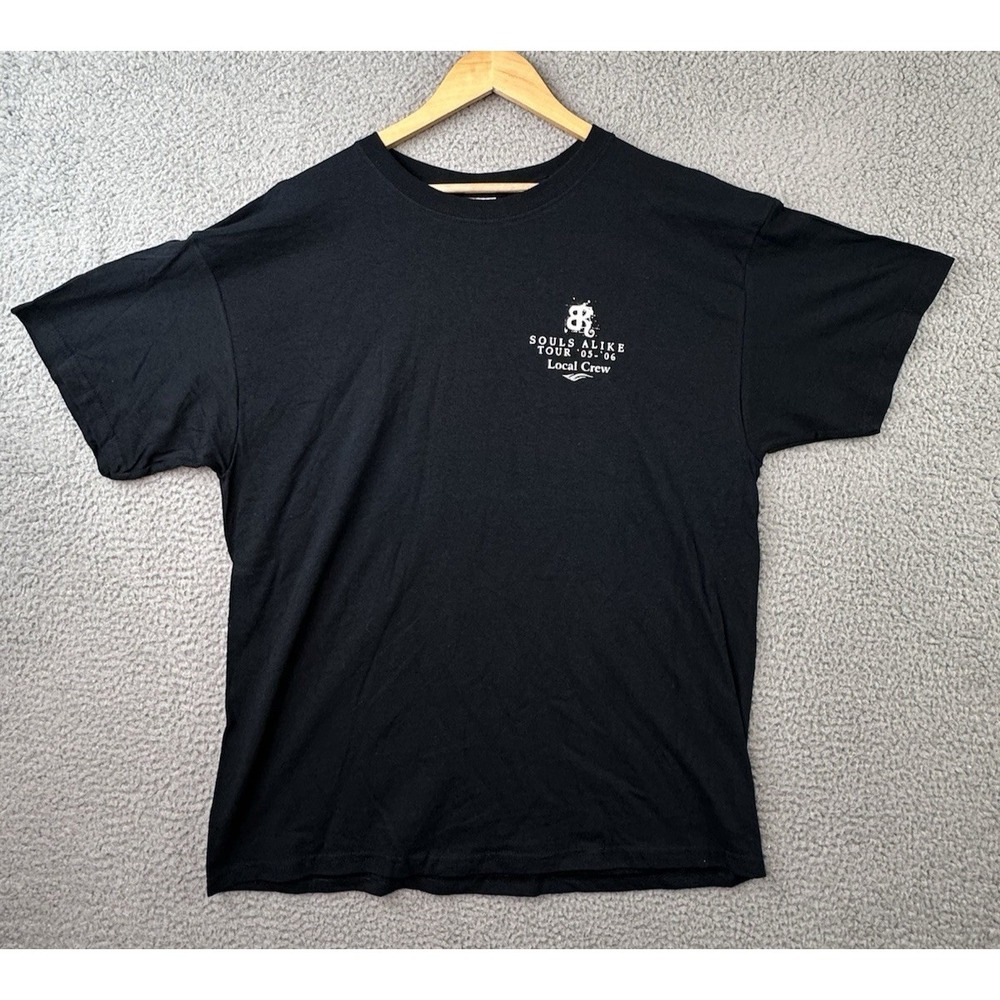 Bonnie Raitt Souls Alike Tour T Shirt Adult XL Black Local Crew 2005-2006 NEW